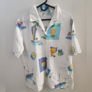 Koret Francisca Vintage Style Hawaiian Summer Blouse